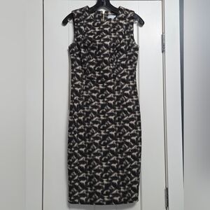 Elegant Black and White Patterned Dress